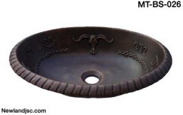 Chậu rửa bằng đồng-MT-BS-026