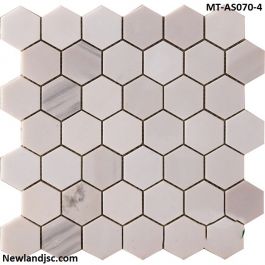 Đá mosaic chíp hình lục giác MT-AS070-4