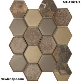Đá mosaic chíp hình lục giác MT-AS071-3