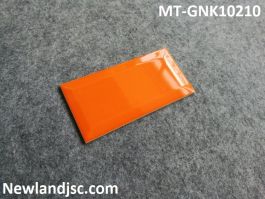 Gạch thẻ Ceramic ốp tường nhập khẩu màu cam vát cạnh KT 100x200mm MT-GNK10210