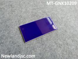 Gạch thẻ Ceramic ốp tường nhập khẩu màu xanh dương phẳng KT 100x200mm MT-GNK10209