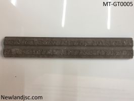 Gạch thẻ ốp tường Trung Quốc 2 sọc màu nâu đen KT 40x245mm MT-GT0005
