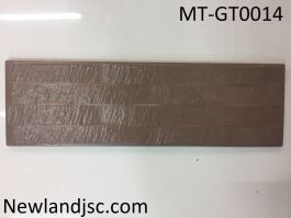 Gạch thẻ ốp tường Trung Quốc 4 sọc màu nâu KT 100x330mm MT-GT0014