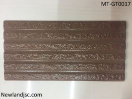 Gạch thẻ ốp tường Trung Quốc 6 sọc màu nâu KT 150x300mm MT-GT0017