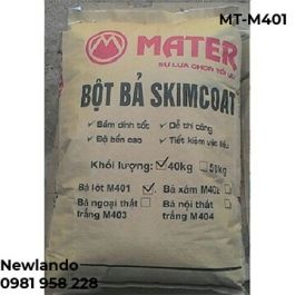 Bột bả Skimcoat lót thay trát Mater MT-M401