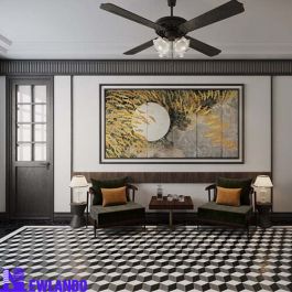 Gạch bông lát nền phòng khách MT-GBNL-72