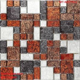 Gạch Mosaic Thủy Tinh trộn màu MT-MSTT011