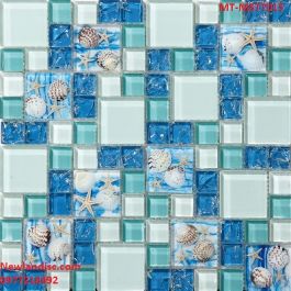 Gạch Mosaic Thủy Tinh trộn màu MT-MSTT025