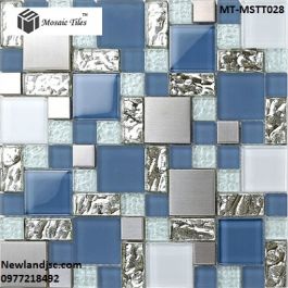 Gạch Mosaic Thủy Tinh trộn màu MT-MSTT028
