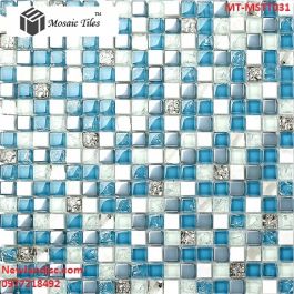 Gạch Mosaic Thủy Tinh trộn màu MT-MSTT031