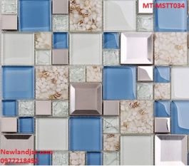 Gạch Mosaic Thủy Tinh trộn màu MT-MSTT034
