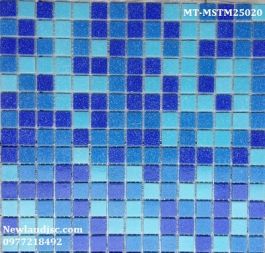 Gạch Mosaic Thủy Tinh mờ trộn màu MT-MSTM25020