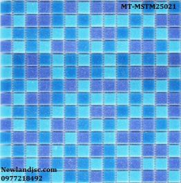 Gạch Mosaic Thủy Tinh mờ trộn màu MT-MSTM25021