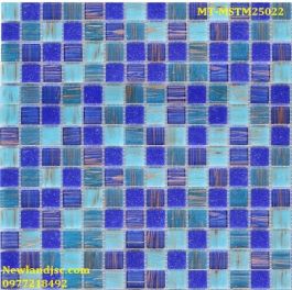 Gạch Mosaic Thủy Tinh mờ trộn màu MT-MSTM25022