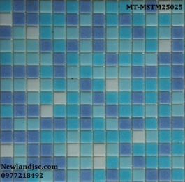 Gạch Mosaic Thủy Tinh mờ trộn màu MT-MSTM25025