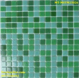 Gạch Mosaic Thủy Tinh mờ trộn màu MT-MSTM25026