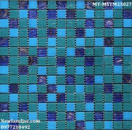 Gạch Mosaic Thủy Tinh mờ trộn màu MT-MSTM25027