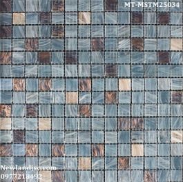 Gạch Mosaic Thủy Tinh mờ trộn màu MT-MSTM25034