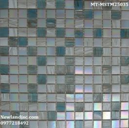 Gạch Mosaic Thủy Tinh mờ trộn màu MT-MSTM25035