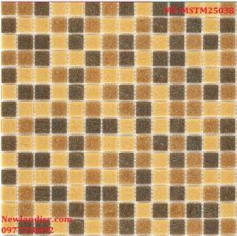 Gạch Mosaic Thủy Tinh mờ trộn màu MT-MSTM25038