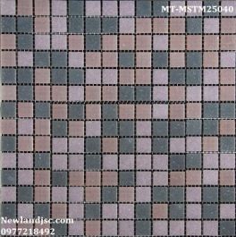 Gạch Mosaic Thủy Tinh mờ trộn màu MT-MSTM25040