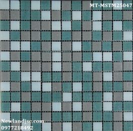 Gạch Mosaic Thủy Tinh mờ trộn màu MT-MSTM25047