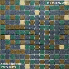 Gạch Mosaic Thủy Tinh mờ trộn màu MT-MSTM25049