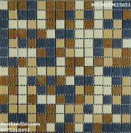 Gạch Mosaic Thủy Tinh mờ trộn màu MT-MSTM25051