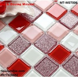 Gạch Mosaic Thủy Tinh trộn màu MT-MST006