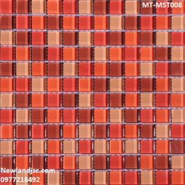 Gạch Mosaic Thủy Tinh trộn màu MT-MST008