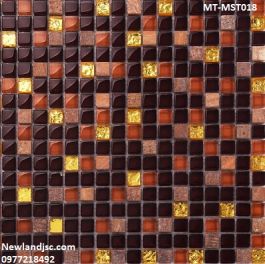 Gạch Mosaic Thủy Tinh trộn màu MT-MST018
