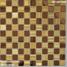 Gạch Mosaic Thủy Tinh trộn màu MT-MST049
