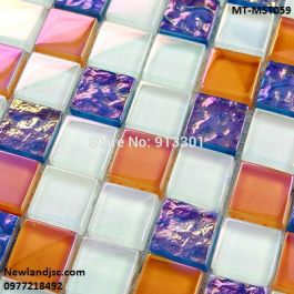 Gạch Mosaic Thủy Tinh trộn màu MT-MST059