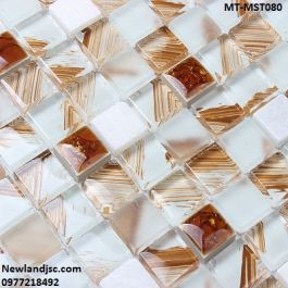 Gạch Mosaic Thủy Tinh trộn màu MT-MST080