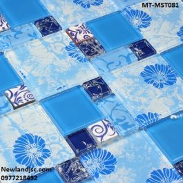 Gạch Mosaic Thủy Tinh trộn màu MT-MST081