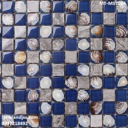 Gạch Mosaic Thủy Tinh trộn màu MT-MST084
