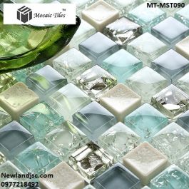 Gạch Mosaic Thủy Tinh trộn màu MT-MST090