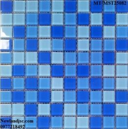 Gạch Mosaic Thủy Tinh trộn màu MT-MST25082