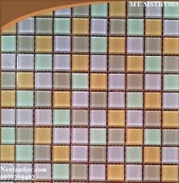 Gạch Mosaic Thủy Tinh ghép màu MT-MSTHV003