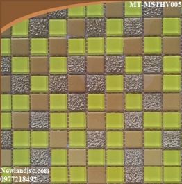Gạch Mosaic Thủy Tinh ghép màu MT-MSTHV005