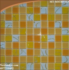 Gạch Mosaic Thủy Tinh ghép màu MT-MSTHV013