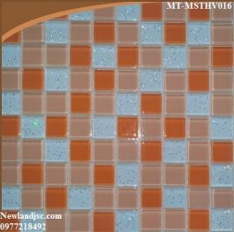 Gạch Mosaic Thủy Tinh ghép màu MT-MSTHV016