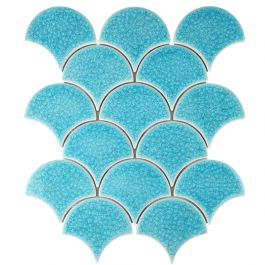 Gạch Mosaic vảy cá xanh nước biển rạn MT-XFB90016