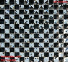 Gạch Mosaic kim cương vát cạnh MT-KC0006