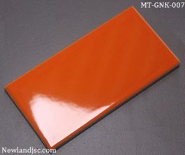 Gạch thẻ ốp tường nhập khẩu màu cam  KT 75x150mm MT-GNK-007