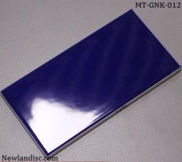 Gạch thẻ ốp tường nhập khẩu màu xanh coban  KT 75x150mm MT-GNK-012