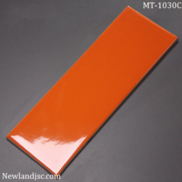 Gạch thẻ ốp tường nhập khẩu màu cam KT 100X300mm MT-1030C