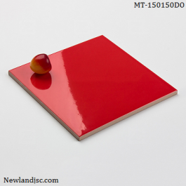 Gạch thẻ ốp tường nhập khẩu màu đỏ KT 150x150mm MT-150150DO