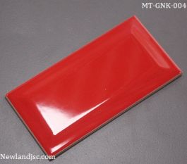 Gạch thẻ ốp tường nhập khẩu vát cạnh đỏ KT 75x150mm MT-GNK-004