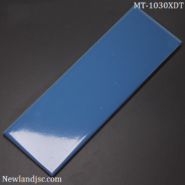 Gạch thẻ ốp tường nhập khẩu màu xanh dương KT 100X300mm MT-1030XDT